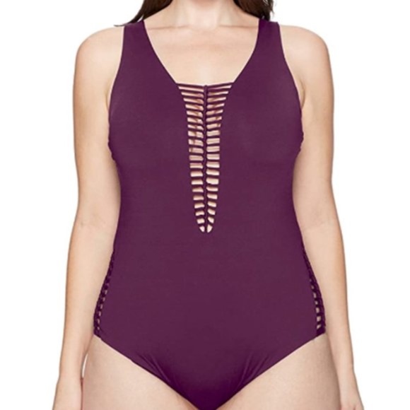 Becca ETC Swim No Strings Attached One Piece (size 1X) NWT - Picture 2 of 7